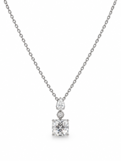 PRINCESS RADIANCE – Stříbrný náhrdelník Ag 925 s moissanitem 2 ct