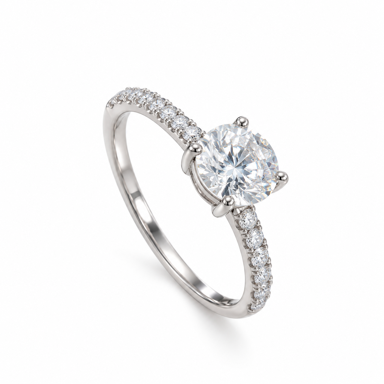CELESTIA 3CT – Luxusní stříbrný prsten s moissanitem 3 ct | ANU JEWELRY