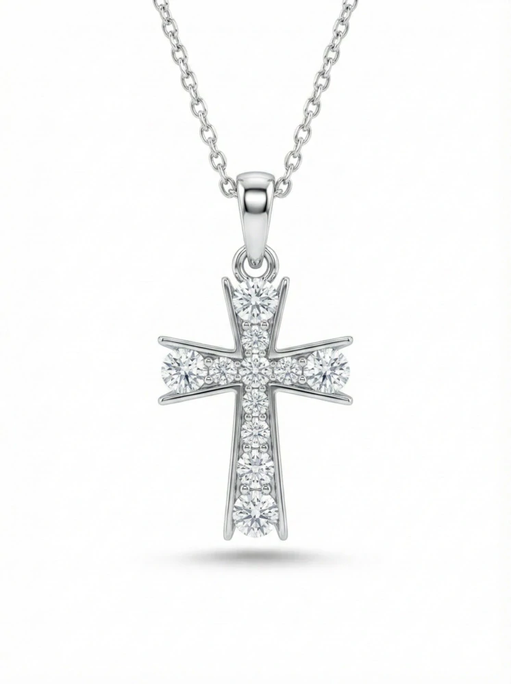 Náhrdelník „Faith Cross Pavé Deluxe“