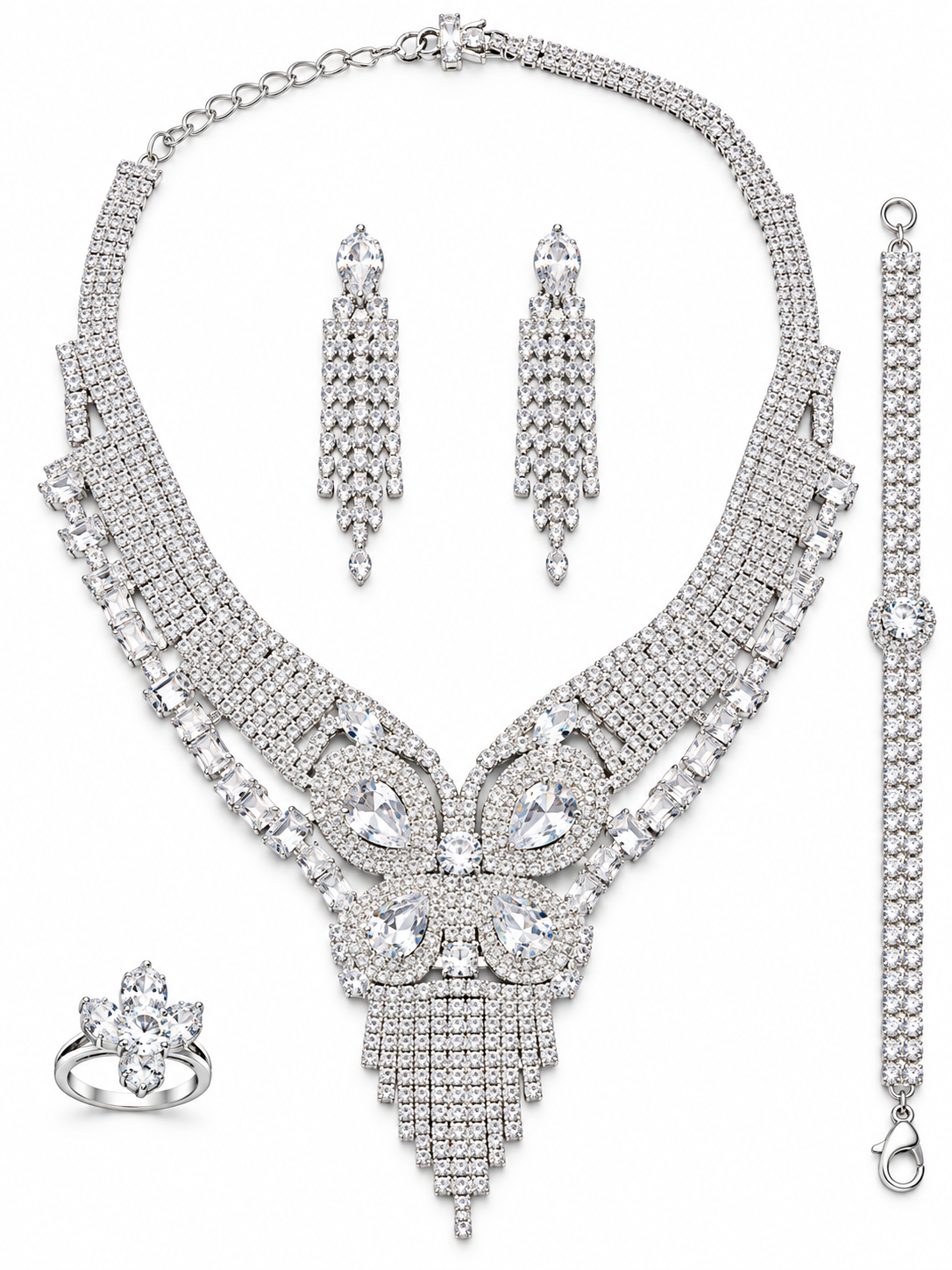 ROYAL CRYSTAL – Luxusní plesová a svatební šperková souprava