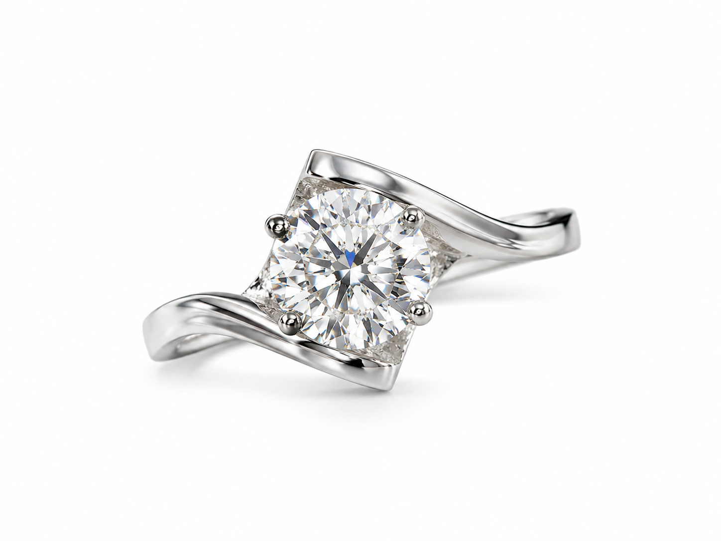 VORTEX 1CT – Luxusní stříbrný prsten s moissanitem | ANU JEWELRY