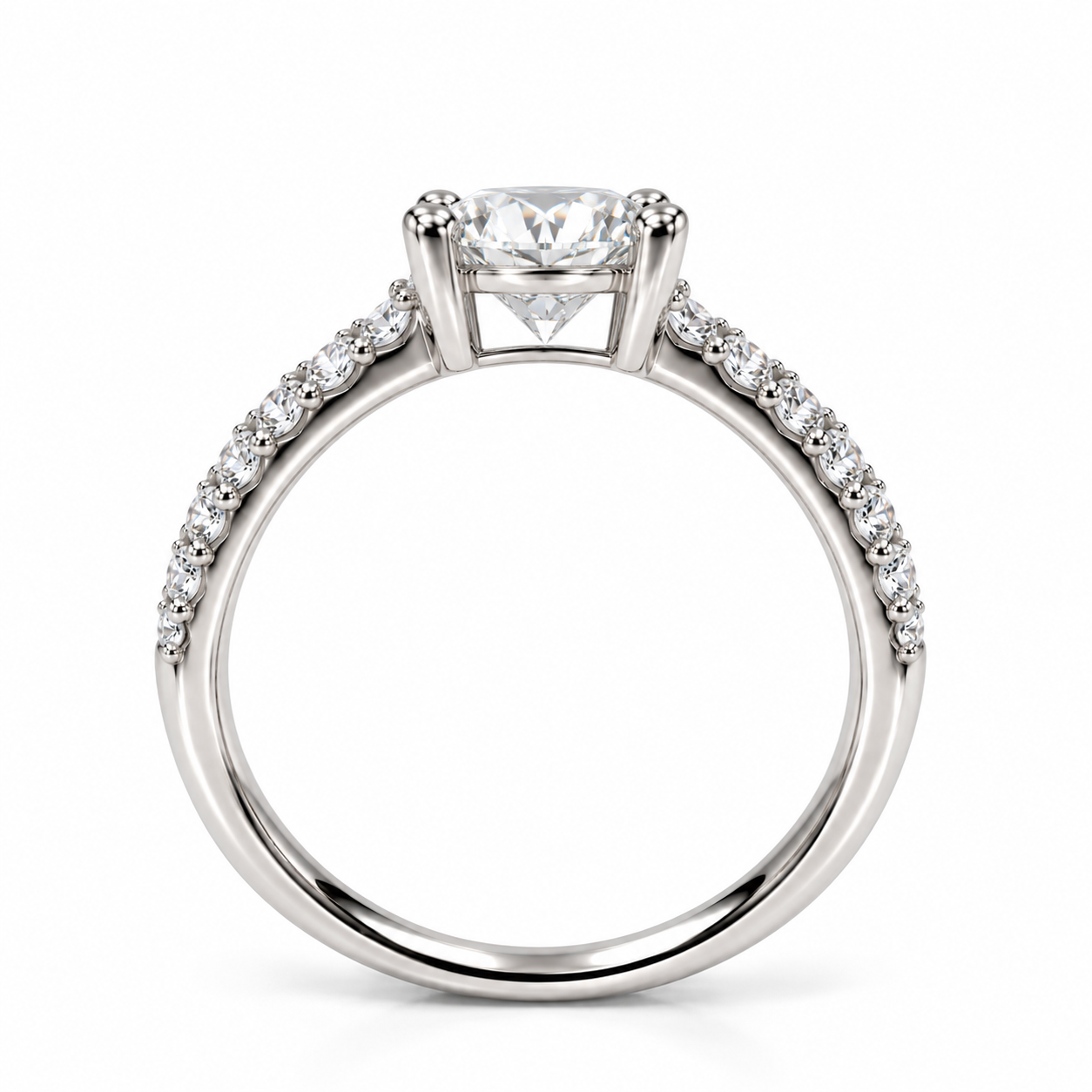 CELESTIA 3CT – Luxusní stříbrný prsten s moissanitem 3 ct | ANU JEWELRY