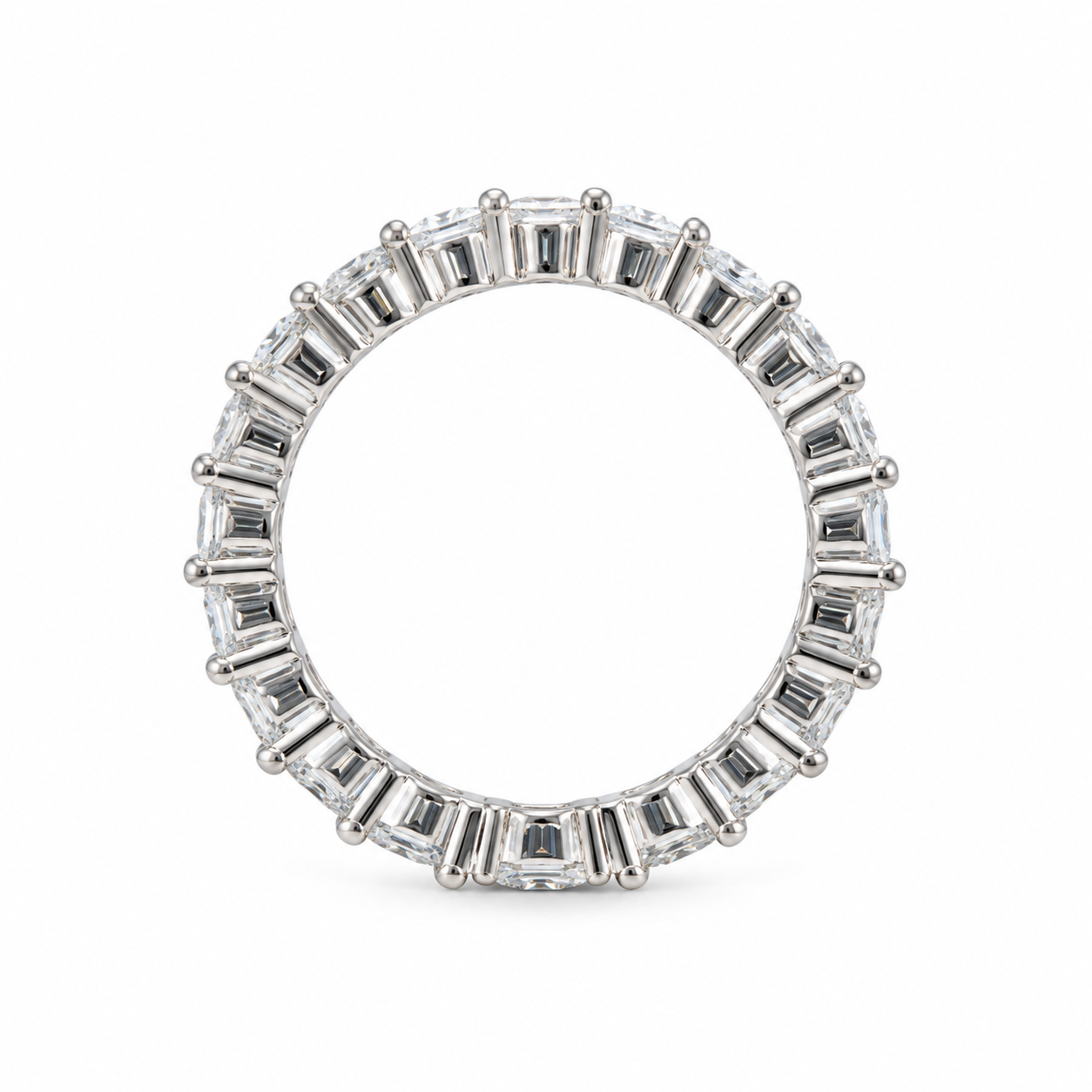 ETERNA 2,34CT – Luxusní stříbrný eternity prsten s moissanity | ANU JEWELRY
