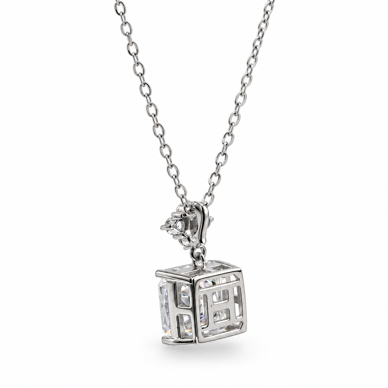 ROYAL RADIANCE – Stříbrný náhrdelník Ag 925 s moissanitem 5 ct