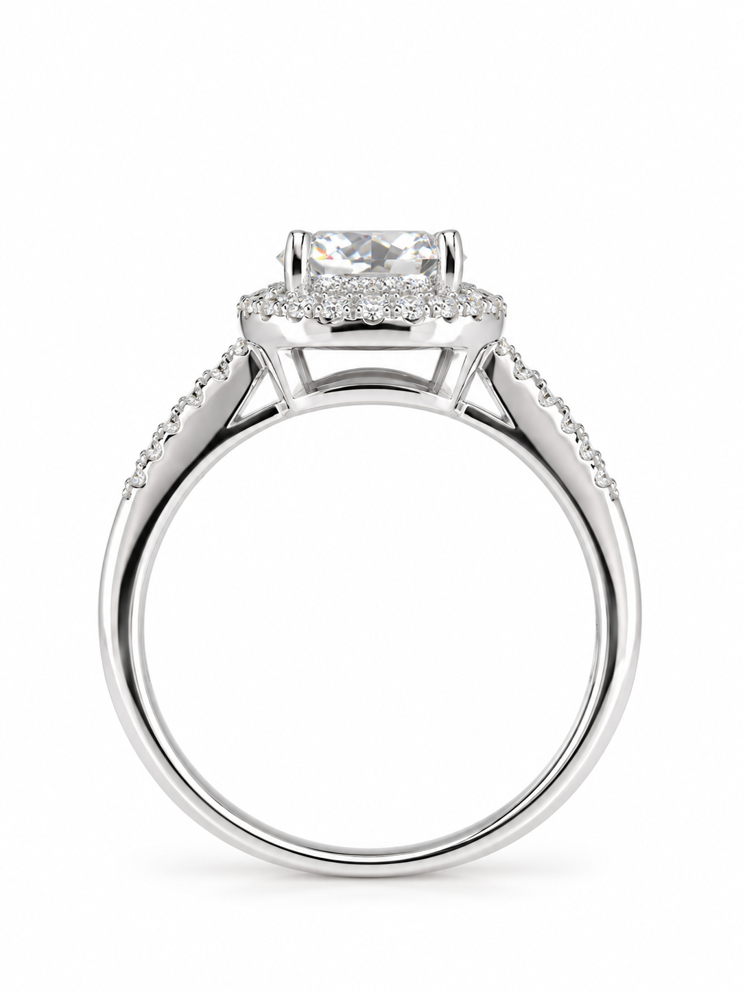 SERENA 1CT – Luxusní stříbrný prsten s moissanitem a zirkony | ANU JEWELRY