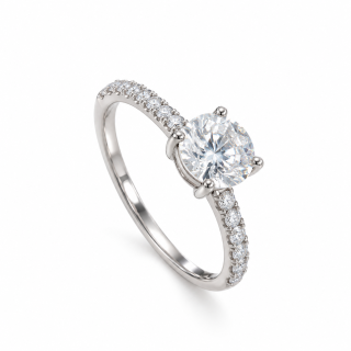 CELESTIA 3CT – Luxusní stříbrný prsten s moissanitem 3 ct | ANU JEWELRY