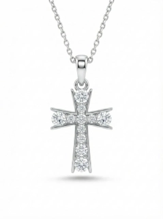 Náhrdelník „Faith Cross Pavé Deluxe“