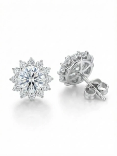 Náušnice „Slunečnicová Jiskra Studs“