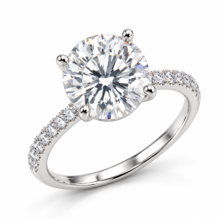 LUMINA MAXIMA 4CT – Luxusní stříbrný prsten s moissanitem 4 ct | ANU JEWELRY