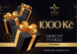 Dárkový poukaz ANU Jewelry 1000 Kč