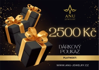 Dárkový poukaz ANU Jewelry 2500 Kč
