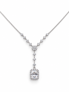 CELESTIAL RADIANCE – Stříbrný náhrdelník Ag 925 s moissanitem 0,3 ct